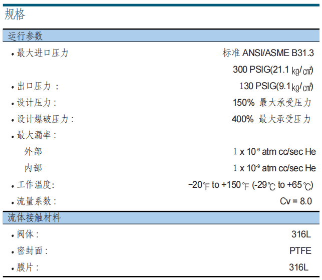 富士金 TK-FUJINKIN TKSCT 調(diào)壓閥 AHFRG參數(shù)