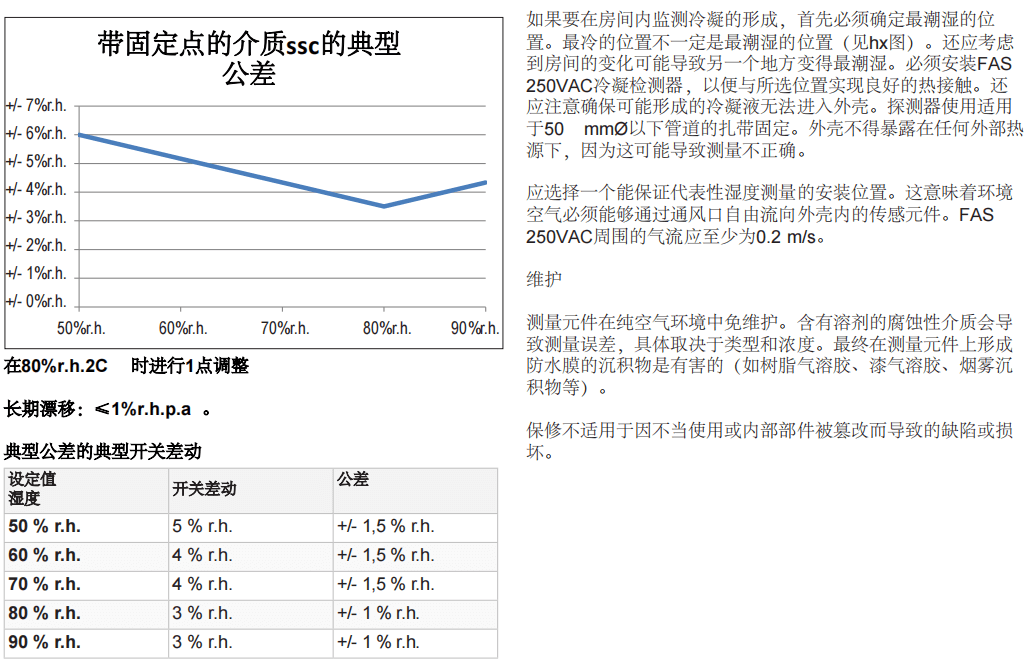 蓋加美Galltec+mela FAS 250VAC冷凝探測(cè)器參數(shù)