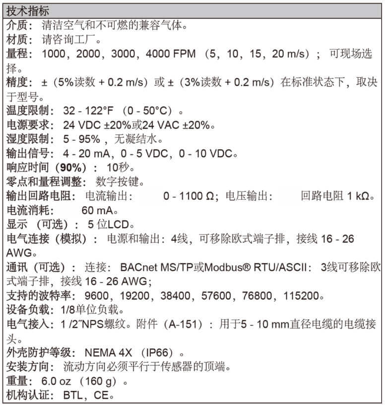 Dwyer德威爾AVUL風(fēng)速變送器批發(fā)